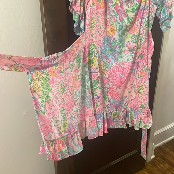 Lilly Pulitzer Darlah Wrap Dress Size 14 - Picture 5 of 7